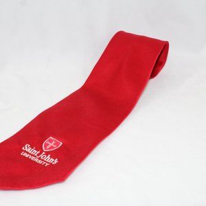 Wolfmark Neckwear St. John's University Red Necktie Tie Logo